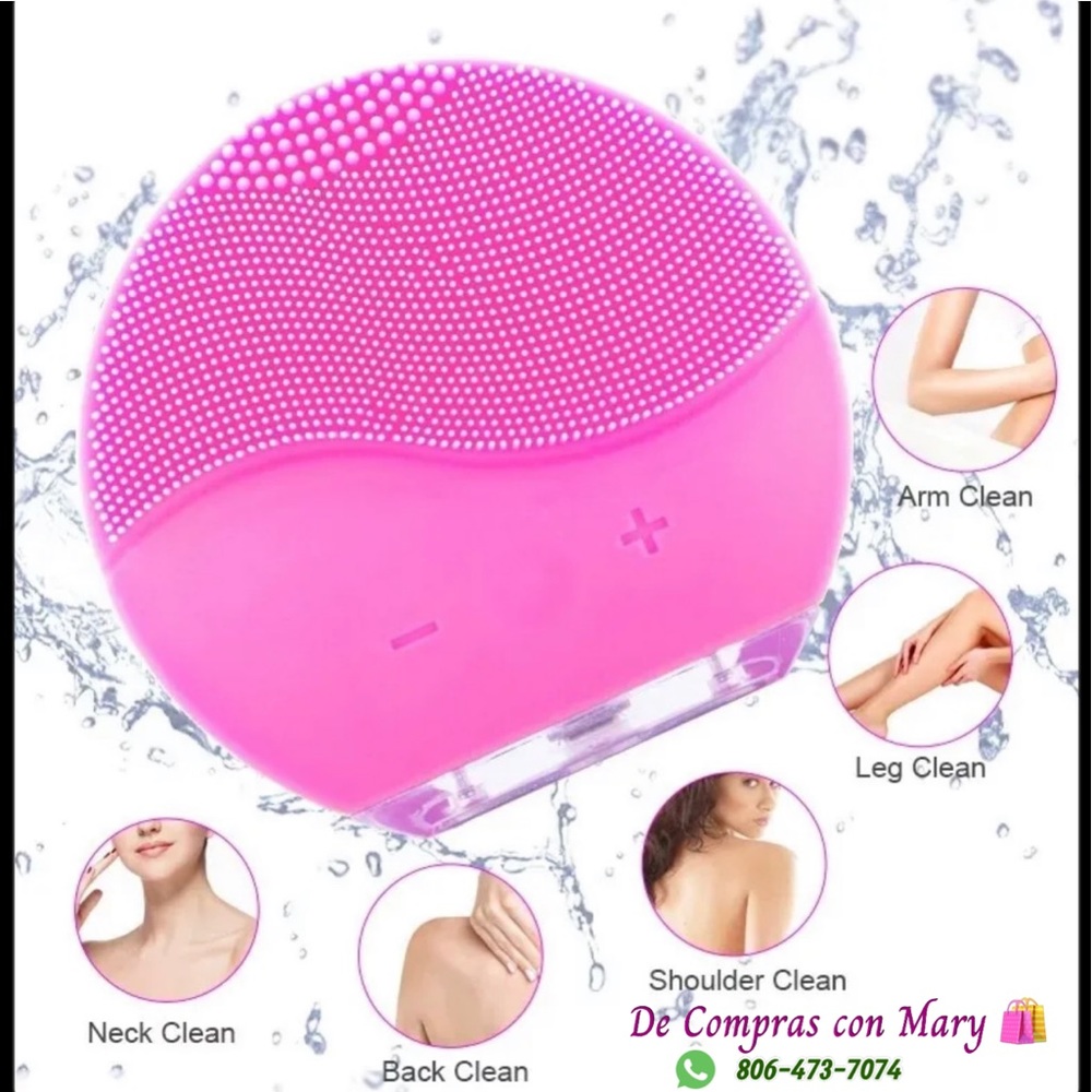 Silicone electric facial brush. Perfect for clogged pores, acne, excess oil, - Picture 6 of 9